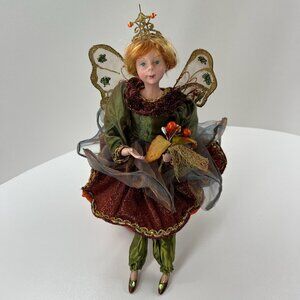 Winward Holiday Autumn Fairy Figurine 15" Posable Winged Pixie Doll 2012 Vintage